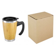 Mug de Bamboo con Asa Plástica