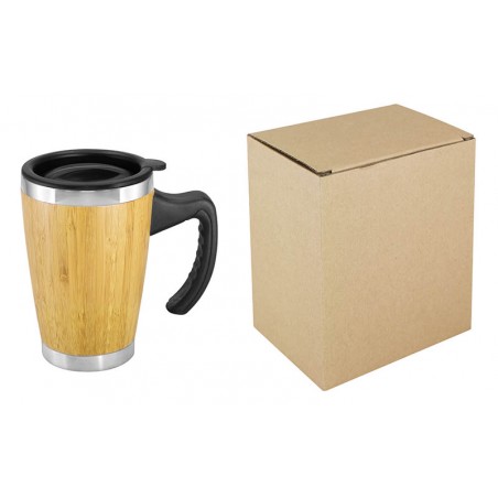 Mug de Bamboo con Asa Plástica